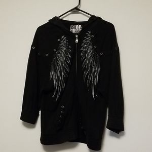 Billabong Edgy 3/4 Sleeve Winged Hoodie